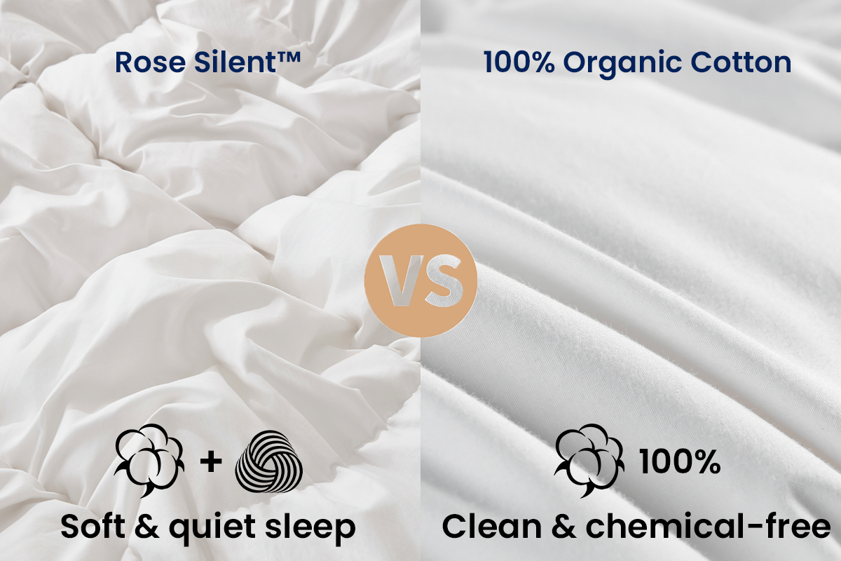 Rose Silent vs. Organic Cotton: Which Is Better for Your Down Comforter?