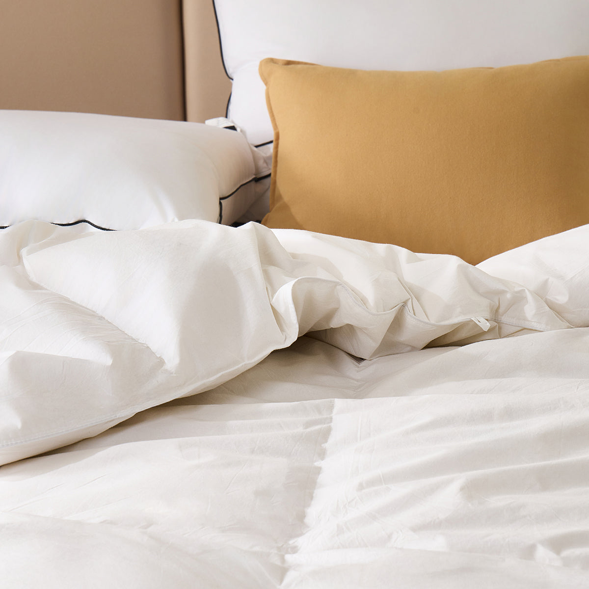 100%Organic Cotton Fluffy Down Comforter - PRO All-Season