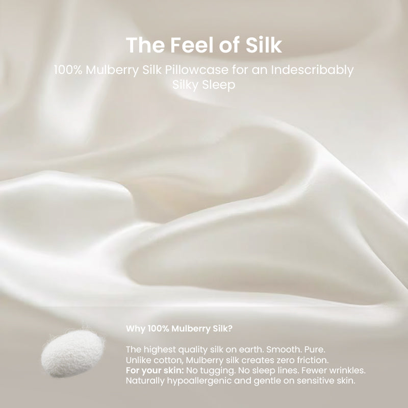 APSMILE Seiden-Kissenbezug