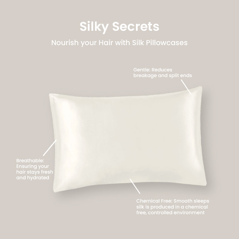 APSMILE Seiden-Kissenbezug