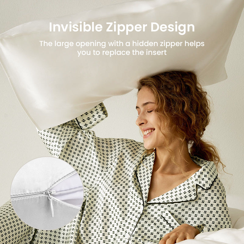 APSMILE Seiden-Kissenbezug