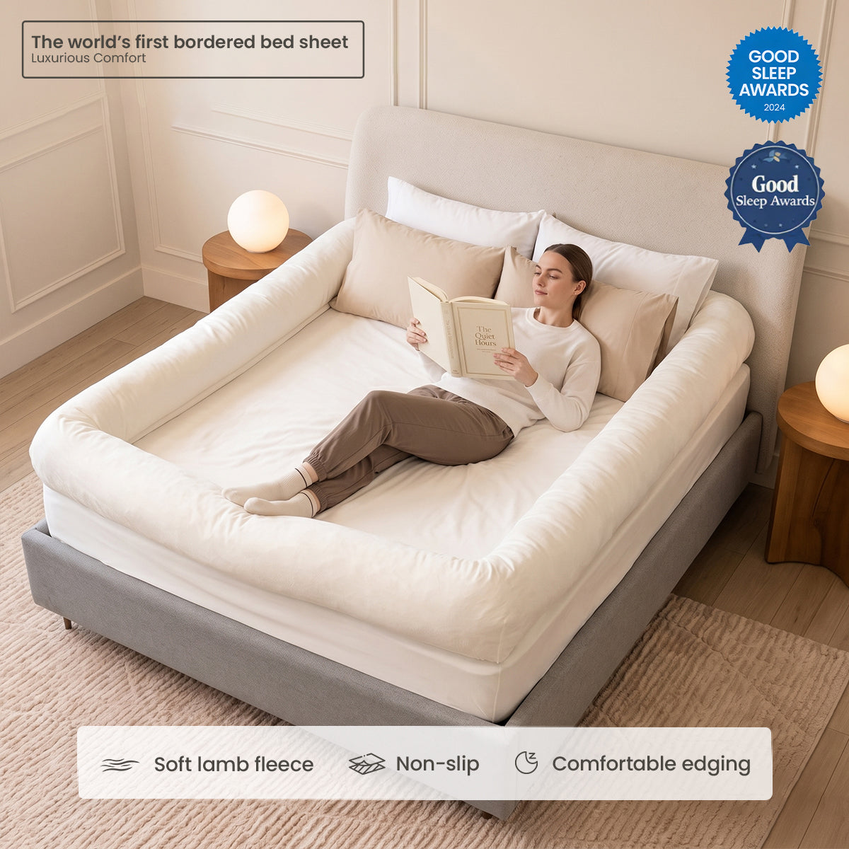 The PuffyNest™ Bordered Bed Sheet