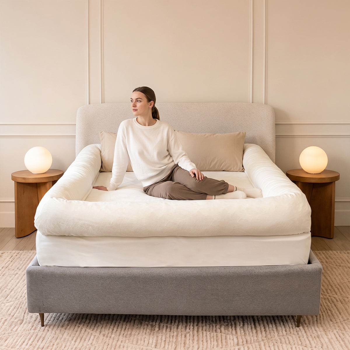 The PuffyNest™ Bordered Bed Sheet