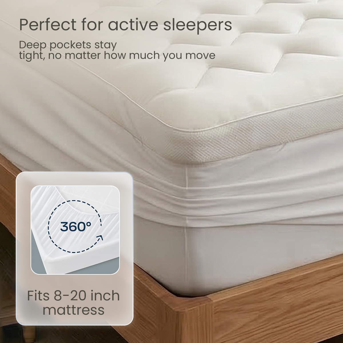 Soft & Cozy 3D Fill Cooling Mattress Topper – Luxurious Comfort