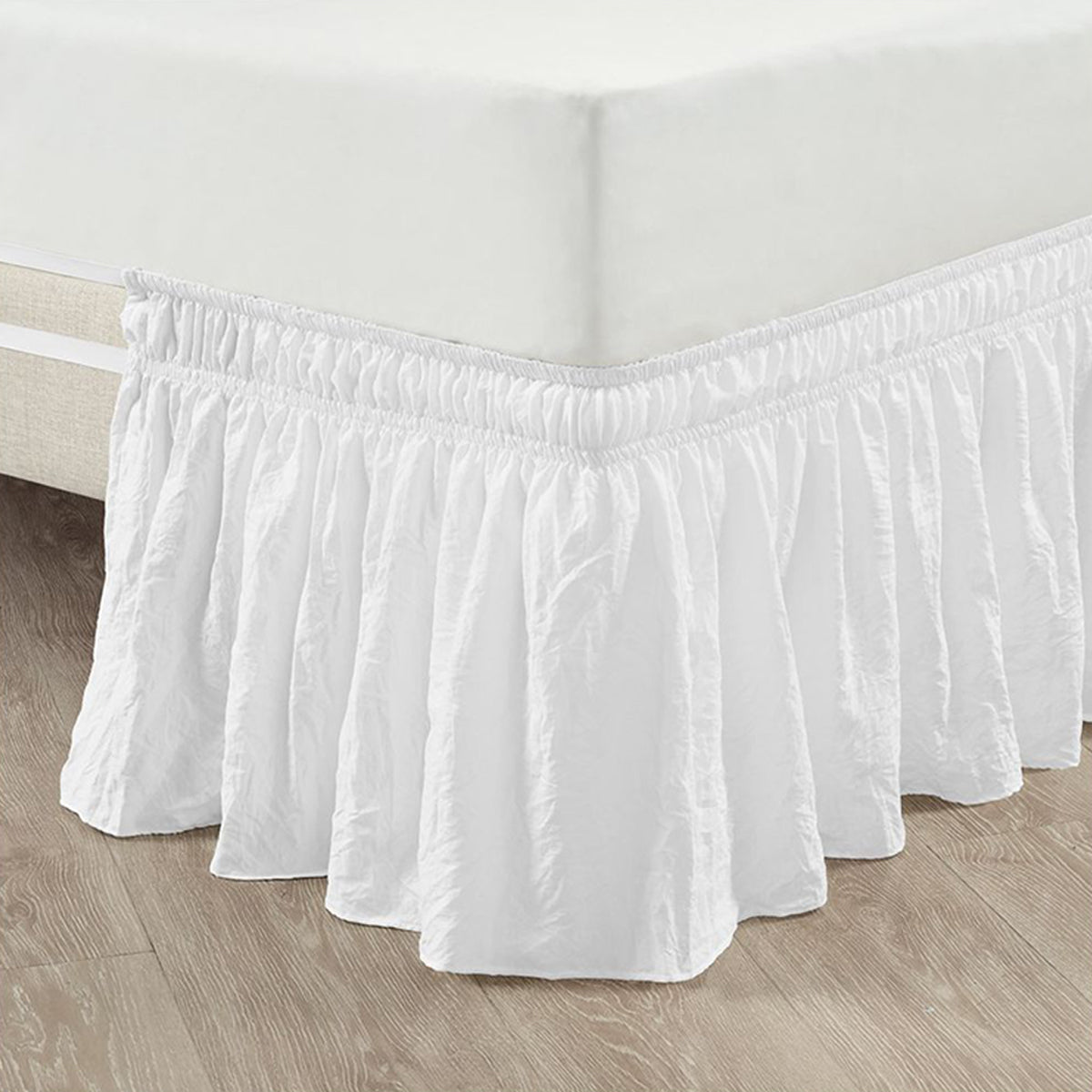 Classic Solid Elegant Ruffled Bed Skirt