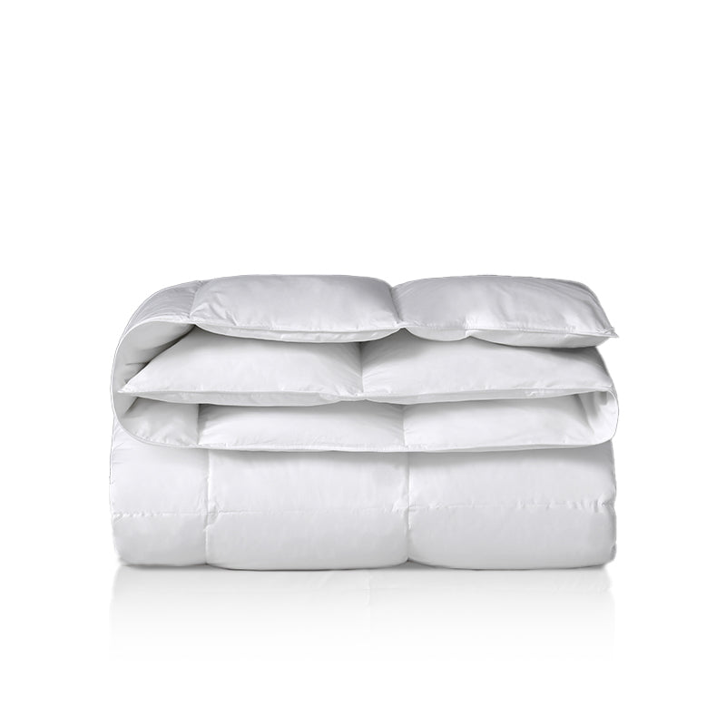 Sky-Classic Organic Cotton Goose Feather Down Comforter All-Season and Winter-weight Feather & Down Duvet Insert
