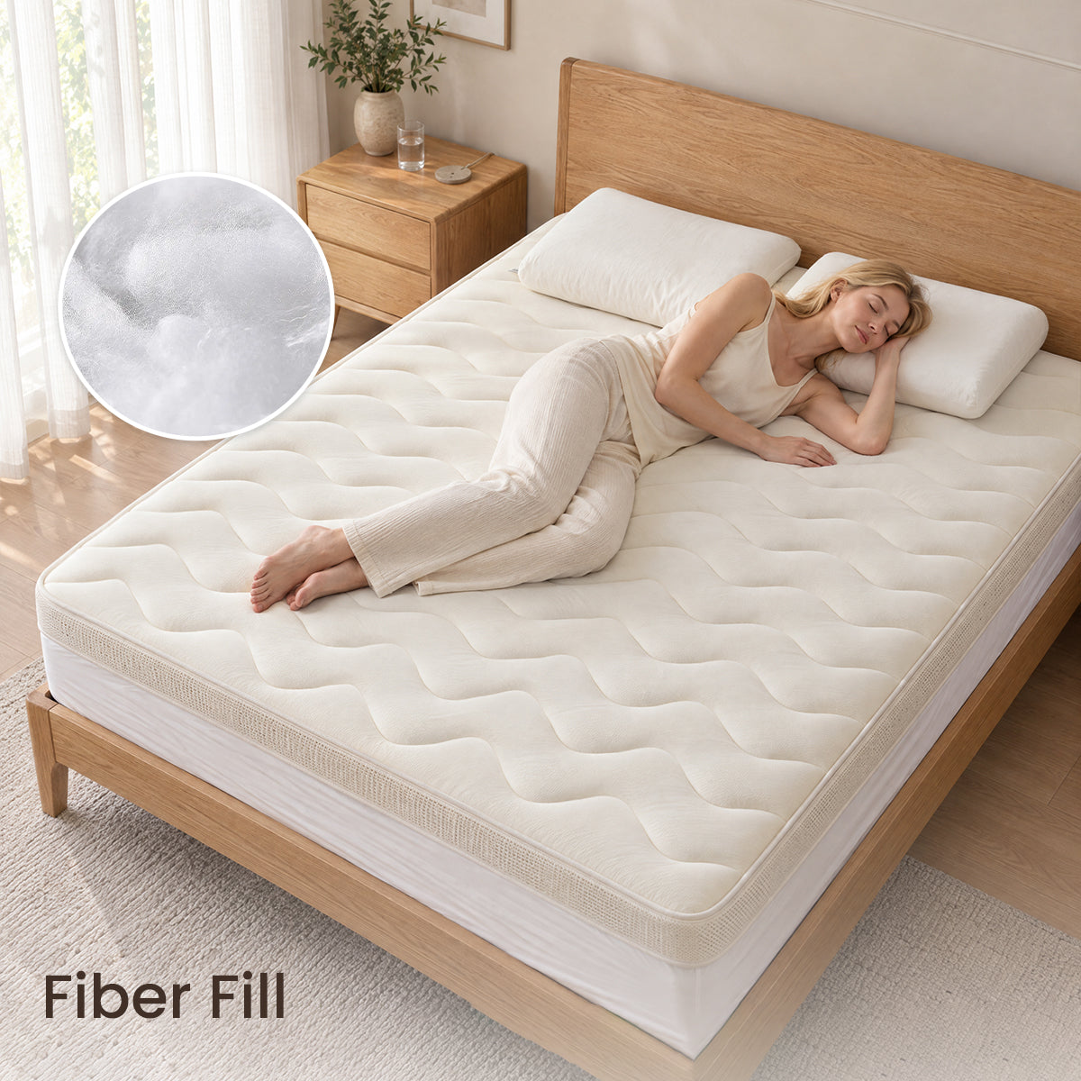 APSMILE Reversible Cooling Comfort Mattress Topper