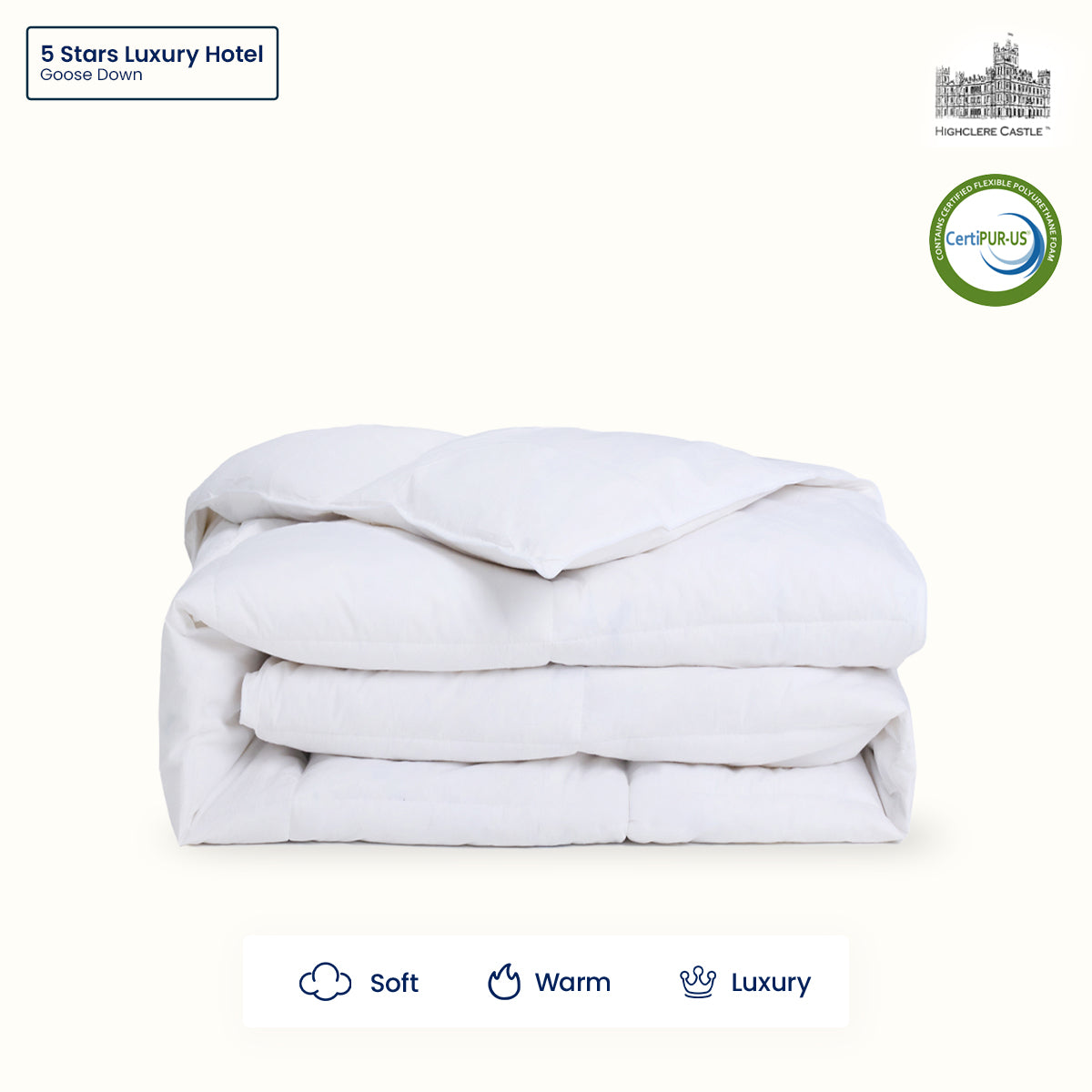 Edredón ligero de plumón de ganso de hotel de lujo de 5 estrellas