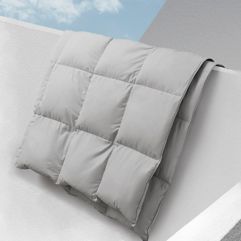 Sky-Classic Organic Cotton Goose Feather Down Comforter All-Season and Winter-weight Feather & Down Duvet Insert