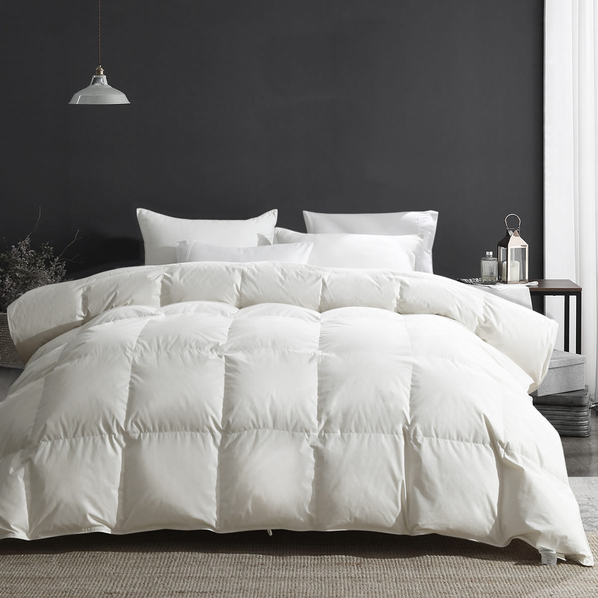 Feather comforter king best sale