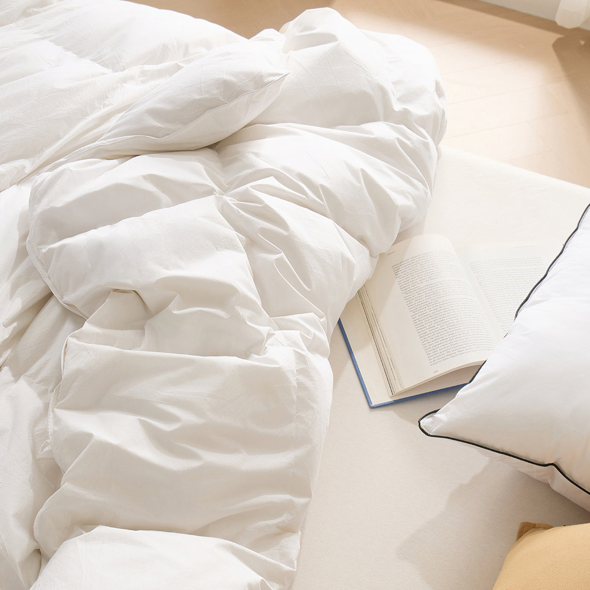 APSMILE Organic Cotton Feather Down Comforter