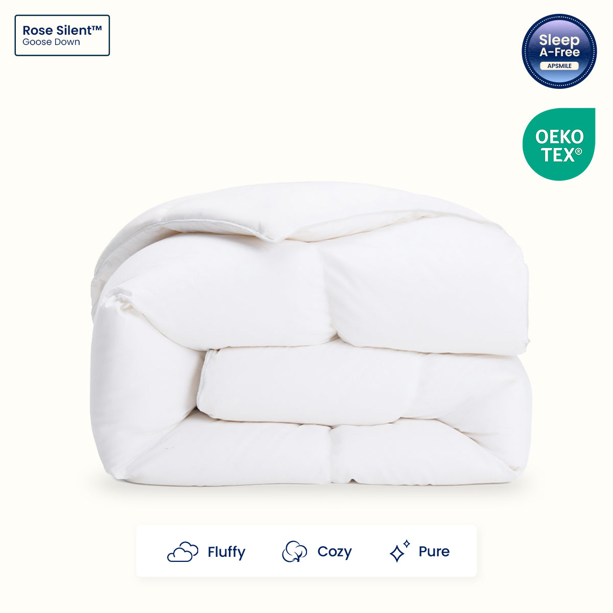 Rose Silent™ Goose Down Duvet Insert