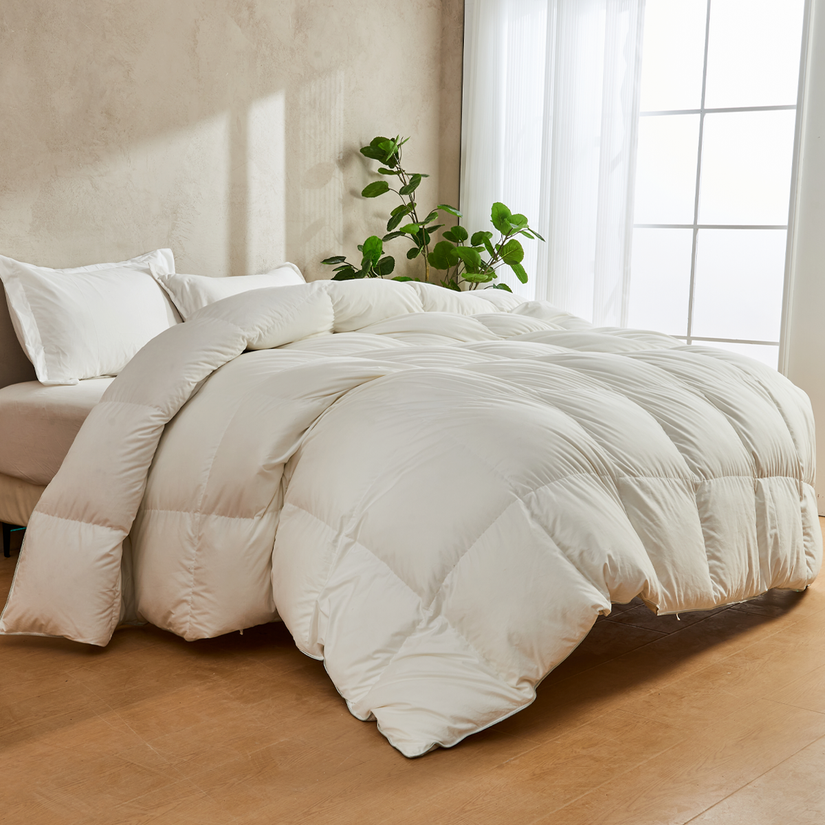 Edredón de plumón de ganso de lujo