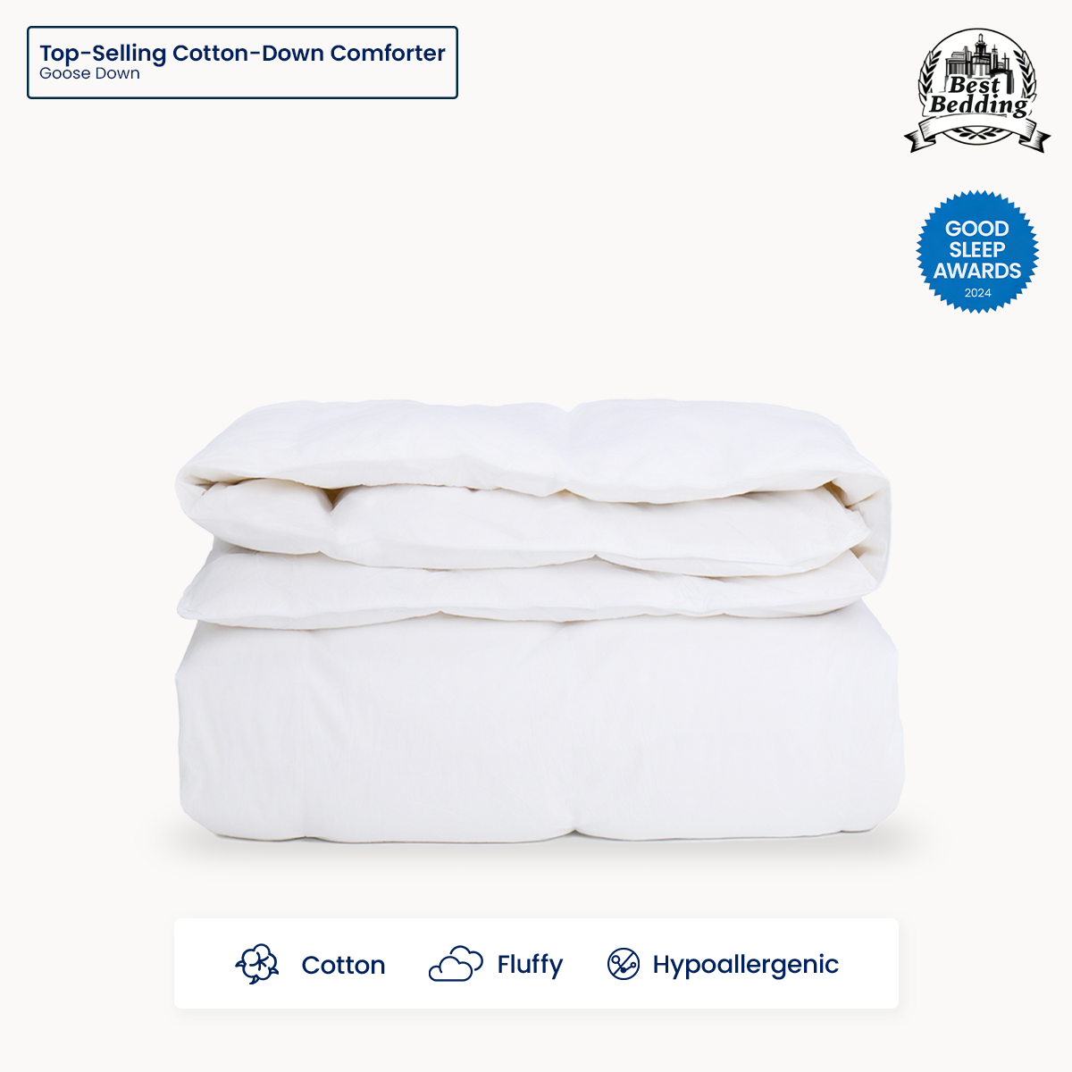 Egyptian Cotton Down Comforter insert washable Duvet Grey Lightweight