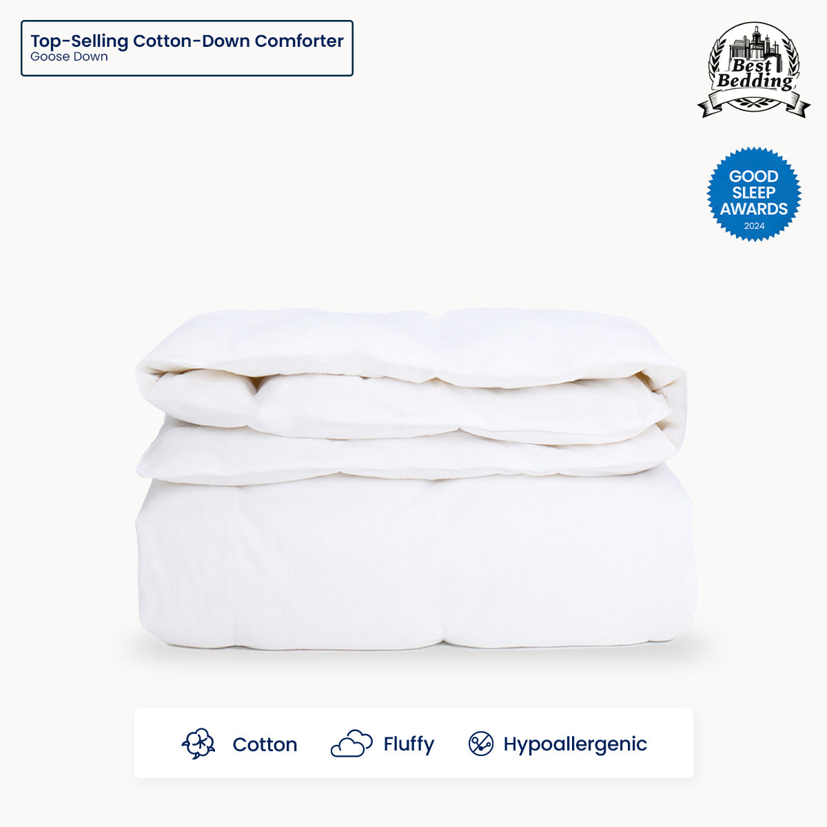 Egyptian Cotton Down Comforter Insert Washable Duvet