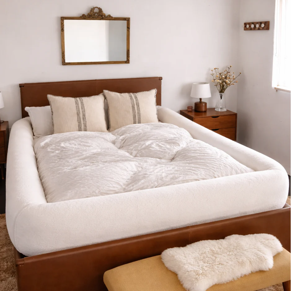 The SherpaNest™  Bordered Bed Sheet