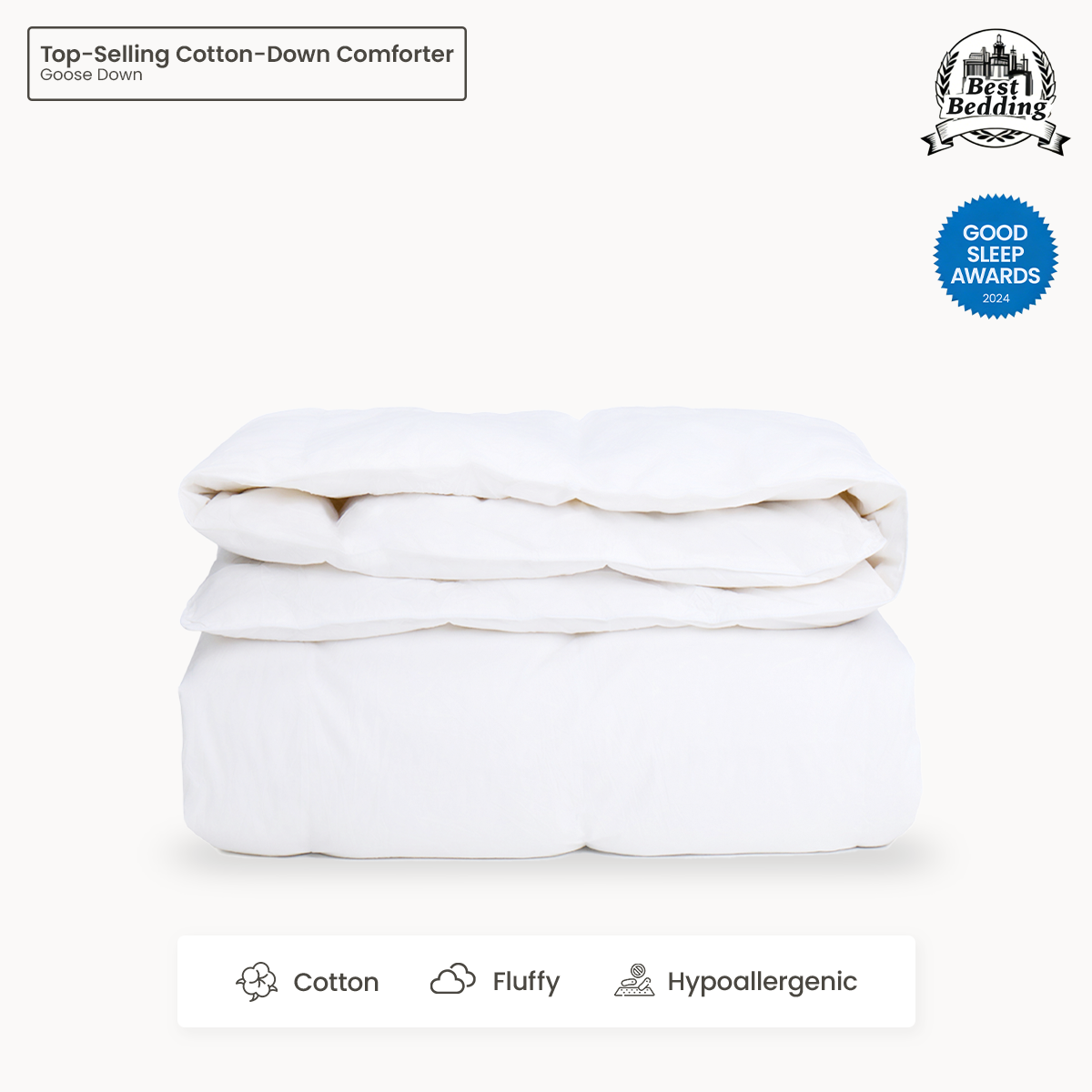 Egyptian Cotton Down Comforter Insert Washable Duvet