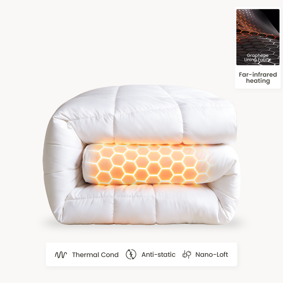 Far-infrared Luxury Down Comforter Insert