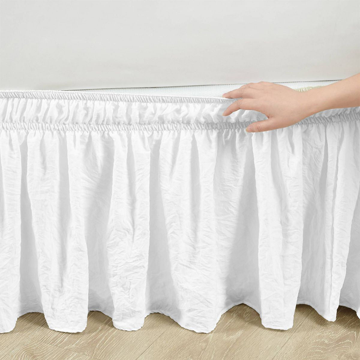 Classic Solid Elegant Ruffled Bed Skirt