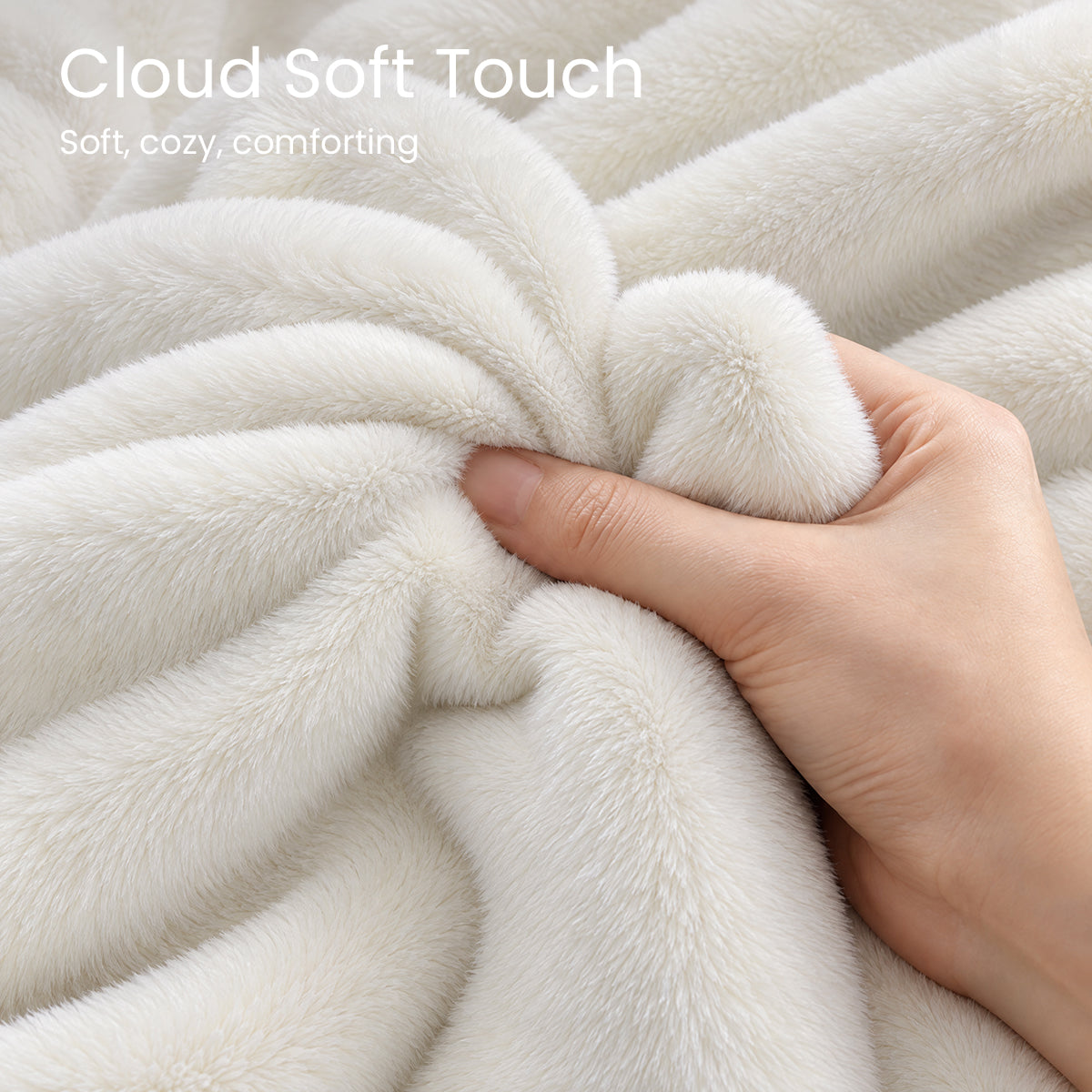 APSMILE Double-Sided Plush Fleece Duvet Cover – Beige