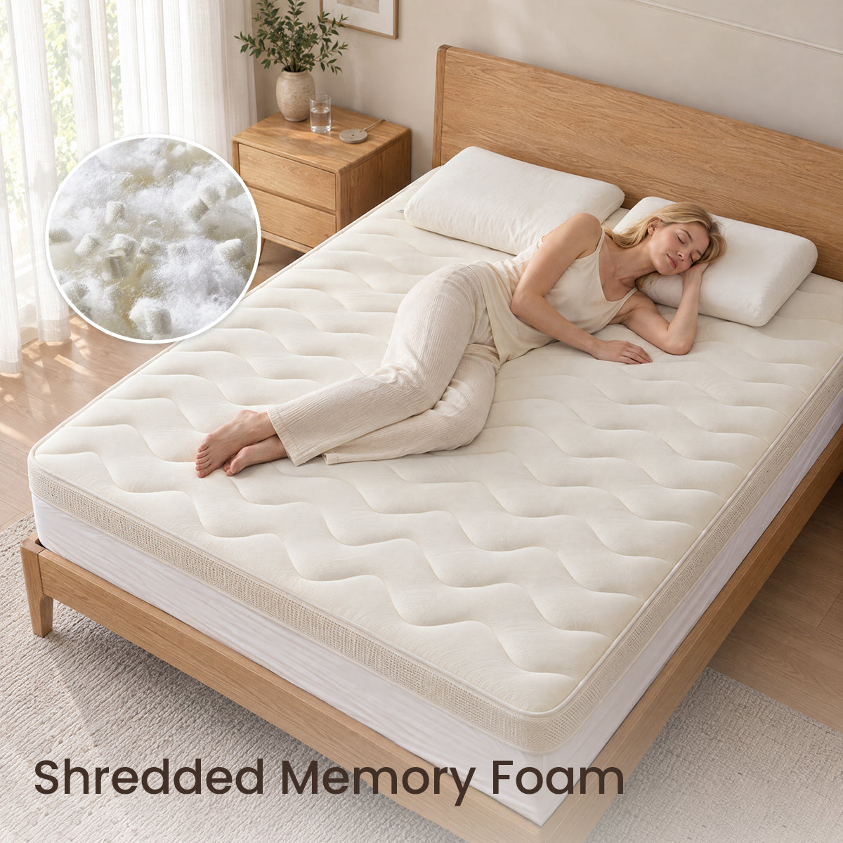 APSMILE Reversible Cooling Comfort Mattress Topper
