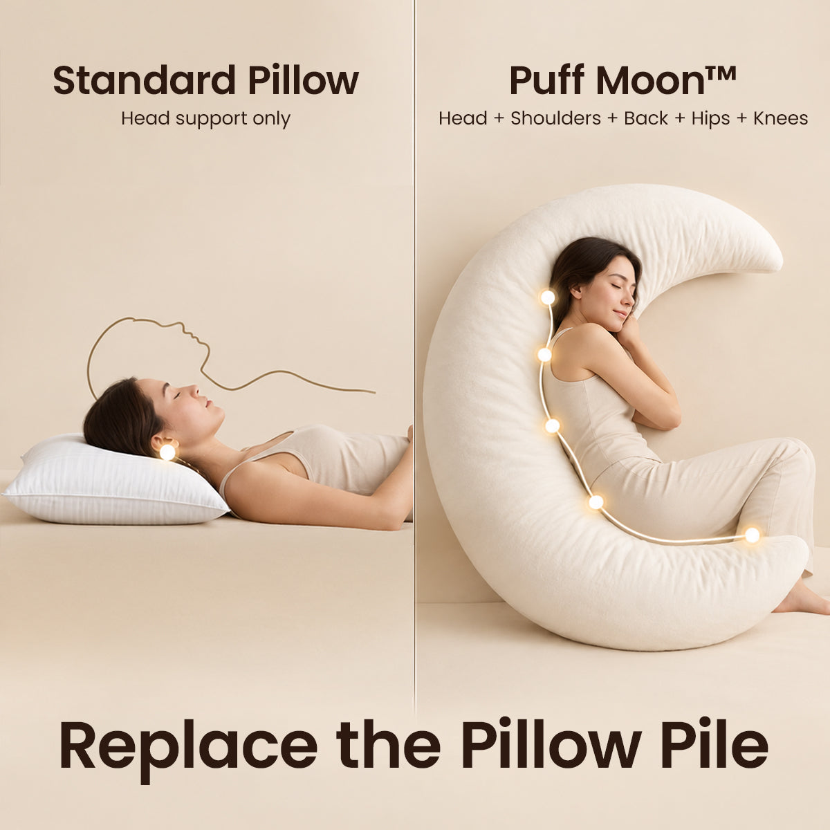 Puff Moon™ Full Body Pillow