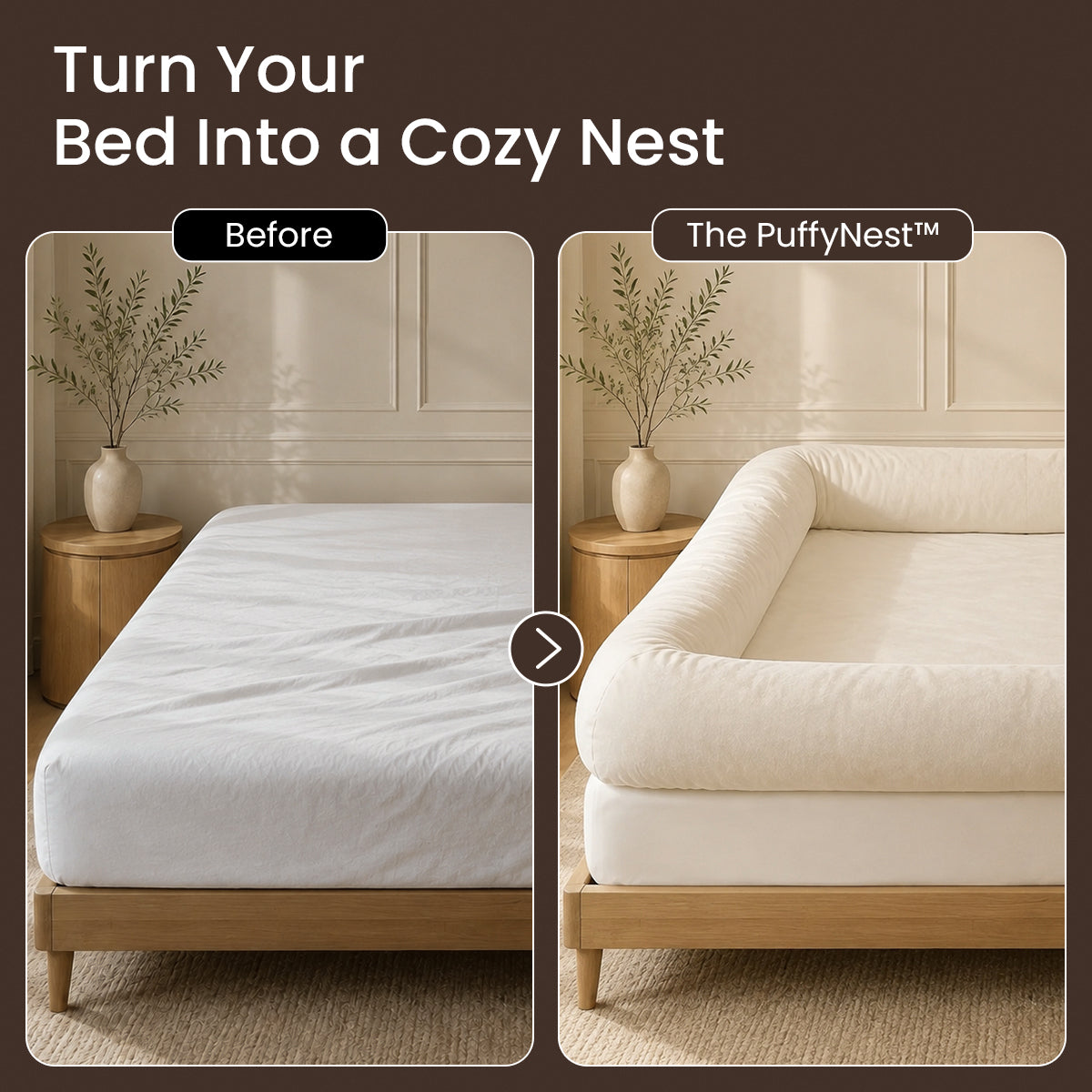 The PuffyNest™ Bordered Bed Sheet