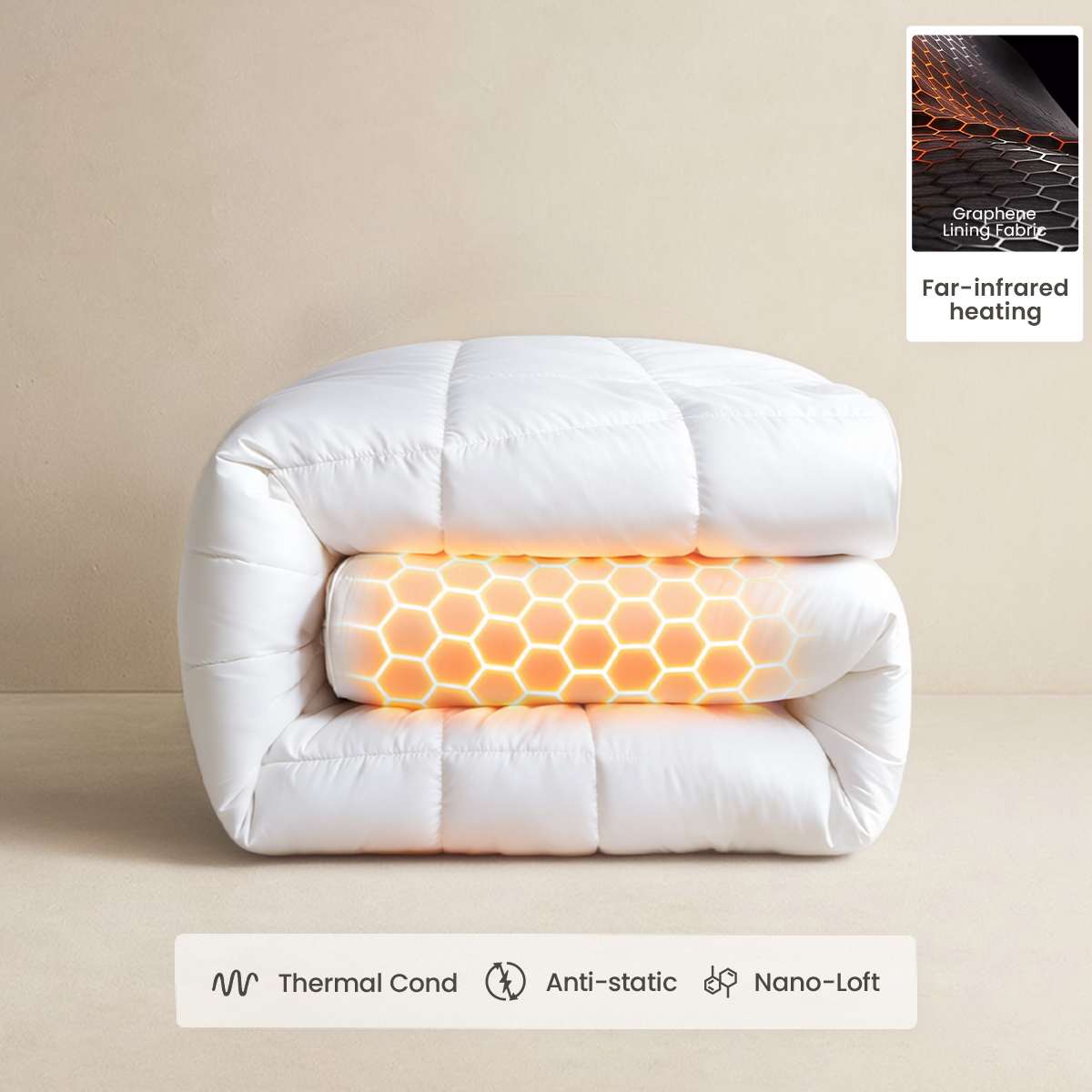 Far-infrared Luxury Down Comforter Insert