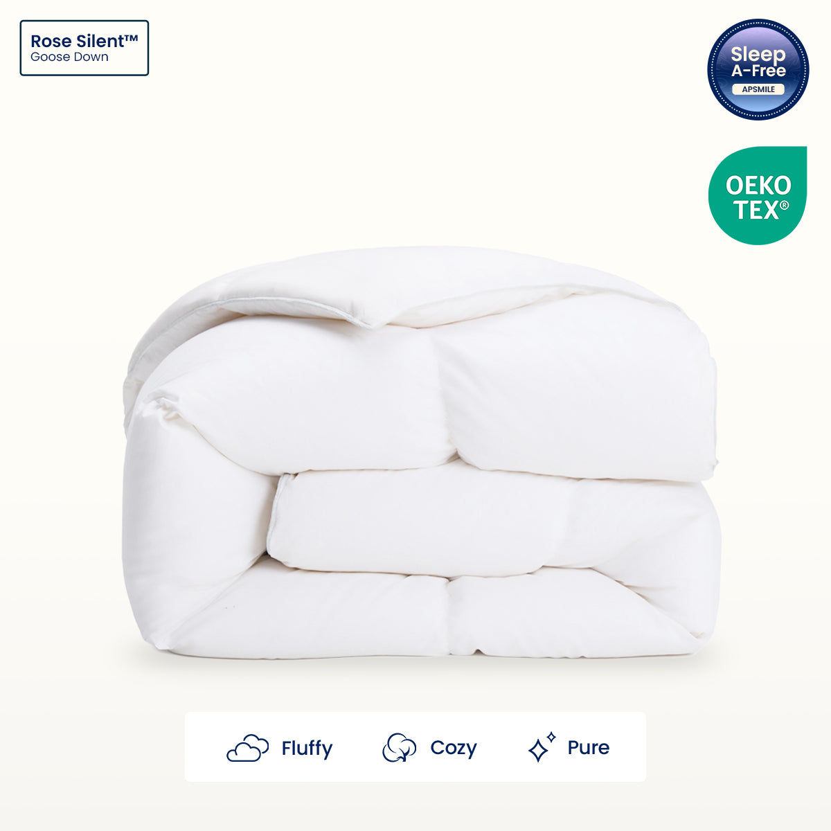 Rose Silent™ Goose Down Duvet Insert All-Season